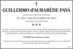 Guillermo d´Aubarède Payá